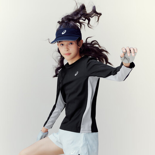 ASICS children's sports long-sleeved quick-drying T-shirt moisture-wicking antibacterial knitted inner wear spring 331251003049