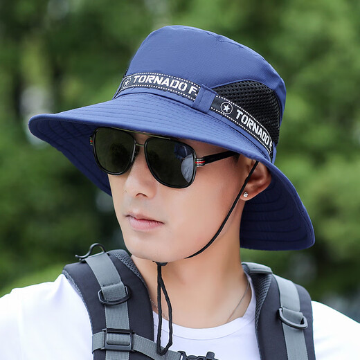 Tangfei Yipin Hat Men's Summer Large Brim Outdoor Fishing and Mountaineering Hat Fisherman Hat Sun Hat Sun Hat Digital Camouflage-Military Green One Size