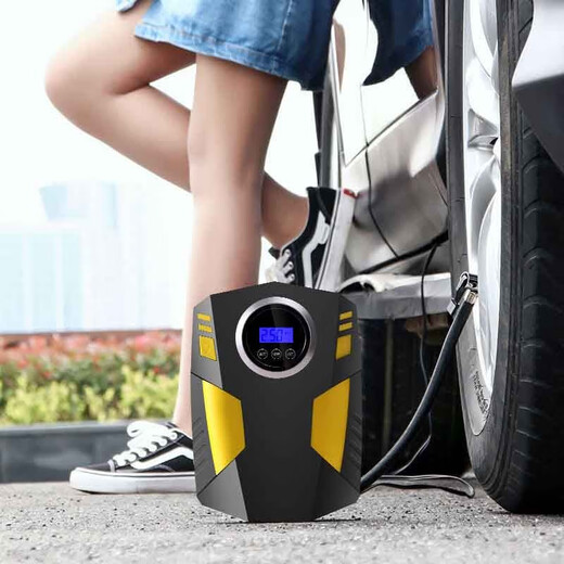 Runqun car air pump car portable car electric tire multi-function 12v car air pump digital display car air pump