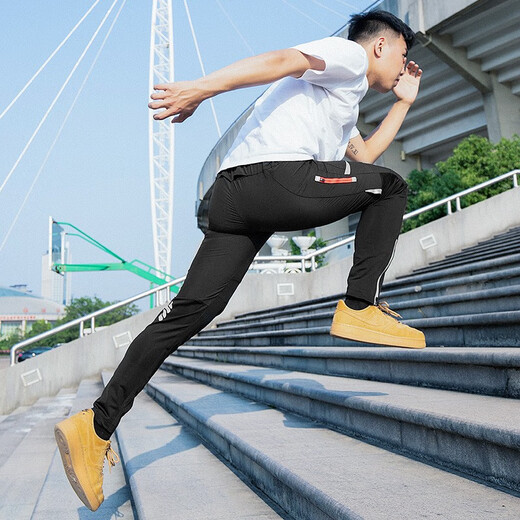 洛克兄弟（ROCKBROS）骑行裤运动长裤休闲春夏季男女速干自行车骑行服跑步装备 晴空 XL