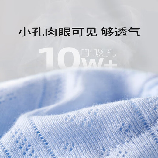 Yoshida Kusen Diaper bébé lavable Coton Urine Anneau Pantalon Poche Pocket Imperproof Baby Mesh Diaper Strap fixe Summer Bleu + Green [2 Packs] M41 * 59. Convient pour 0-3 mois