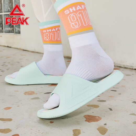 Peak (pico) 2.0 zapatillas para hombres para ropa de verano zapatillas deportivas zapatillas de playa sin deslizamiento para mujeres sandalias de suela gruesa E12138l gouache verde (estilo de las mujeres) 38