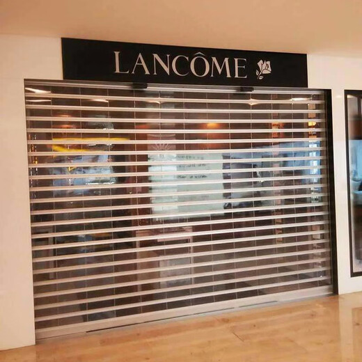 Warehouse workshop shop shop crystal rolling shutter door customization Quick lift automatic induction rolling shutter door customization light gray