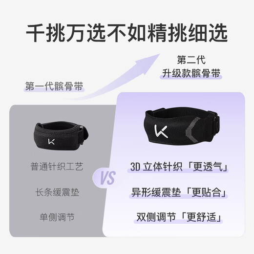 Keep【两只装】髌骨带护膝夏季运动半月板跑步跳绳膝盖护具登山羽毛球