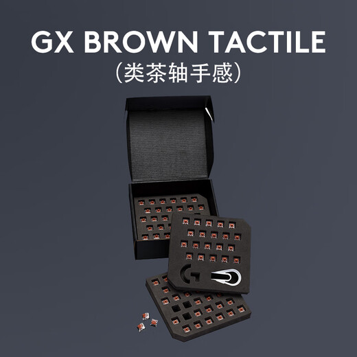 Logitech (G)PRO X Wired Mechanical Keyboard Compact 87-key RGB Backlight Hot-swap Replaceable Mechanical Shaft Replaceable Axle GX BROWN-T (Tea Shaft without keyboard)