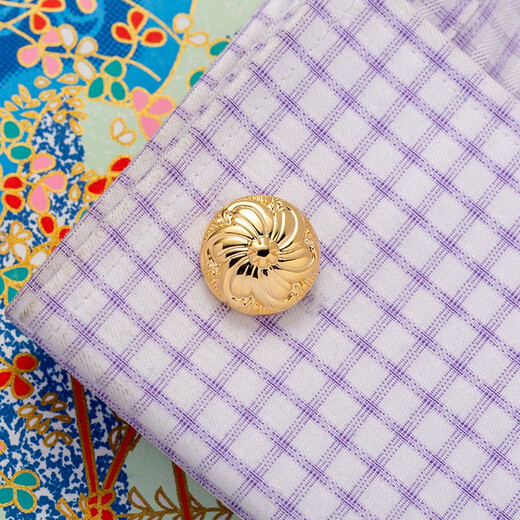 KFLK shirt cuff links men's sleeves stud shirt buttons business gifts retro aristocratic French cuff buttons lettering custom gold