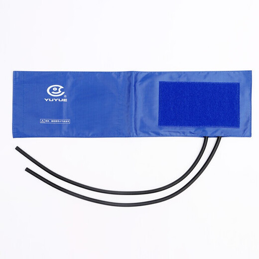 鱼跃上臂式电子血压计袖带臂带配件绑带680A670660d655ABC专用通用型 水银血压计带铁环灰袖带【带接头】