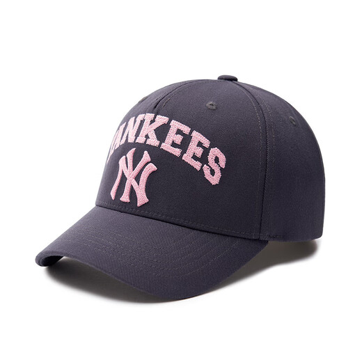 MLB official male and female couple college style baseball cap sun protection fashion embroidered hard hat spring and summer CPV03 New York Yankees/Charcoal Gray One Size