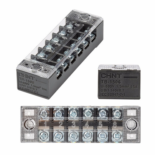 Connecteur de fil de borne de rail CHNT Câteur de câblage de la ligne de borne de ligne TC Série TC High Power Fire de courant élevé Colonne de courant TC-1504