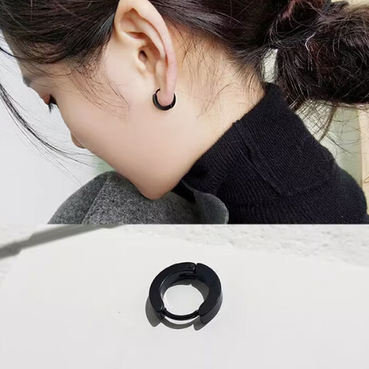 Mengkeduo Titanium Steel Earrings Men's Combination Set Decorative Earrings Single Personalized Female Hip-Hop Advanced Cool and Handsome Creative Earrings Earrings Main Picture 5-piece Set