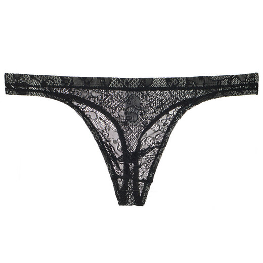 
Sexy underwear underwear men's lace transparent thong thin sexy underwear Sexy tempting T-pants Mesh Transparent White M