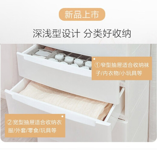 IRIS plastic drawer-type storage cabinet children's wardrobe storage cabinet bedroom bedside table sealed cabinet baby toy storage cabinet
