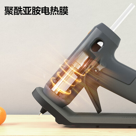 Deli lithium electric hot melt glue gun, commonly used at home, anti-stick, leak-proof, automatic sleep with charging base, 10 glue sticks