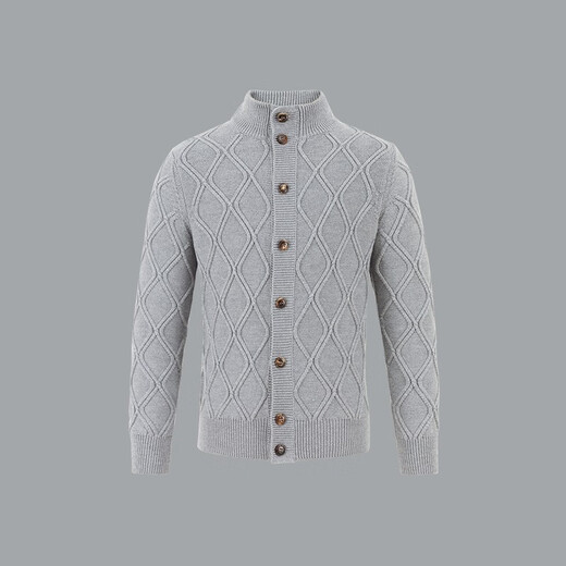 Leopardo azul (Lampo) Cárdigan de otoño e invierno Rock Lime tridimensional Cárdigan de lana tibia Cárdigan mediana 2XL (52)