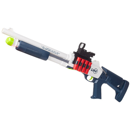 Xingyouqu XM1014 shell throwing soft shotgun children's toy gun Laifu shotgun troll S686 boy's birthday gift children XM1014 blue and white + lens + target 50 bullets