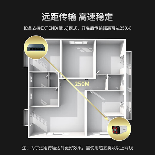海康威视（HIKVISION）POE监控交换机 5口6口8口24口百兆交换机器家用办公企业传输监控器设备网络分流器网线集线分线器 【26口百兆高功率版】DS-3E1326P-E(B