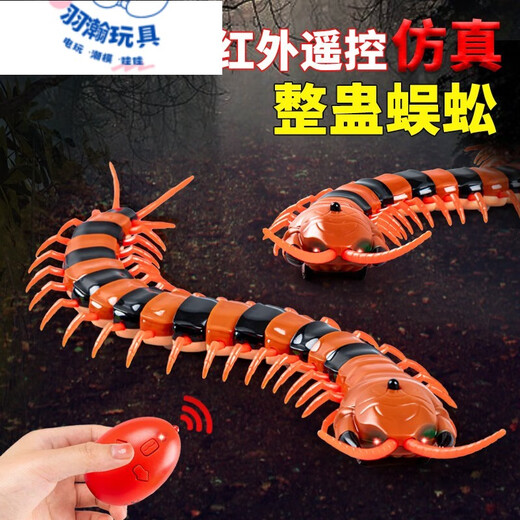 
Feidule children's electric remote control spider toy crawling simulation small animals 4-6 years old boy and girl yellow and black remote control centipede 9901+ screwdriver official