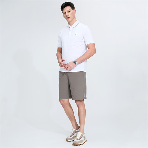 Danse avec le loup [Elastic à quatre côtés à quatre côtés] Commu au short masculin élastique décontracté et respirant 701 kaki 56 / xxl
