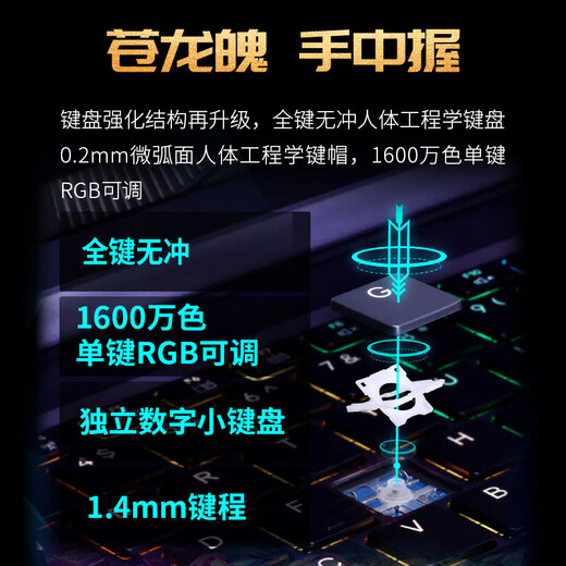 Mechanical Revolution (MECHREVO) Dragon 16Pro 2025 Ryzen R9HX gaming notebook RTX5070ti/5060/5050 trendy version 16-inch college student design laptop Canglong 16XPro丨R9-9955HX 5070Ti Hot model subsidy丨Play 3A丨Mainstream configuration E-sports high-refresh screen丨RTX light-tracing independent graphics丨Super AI computing power