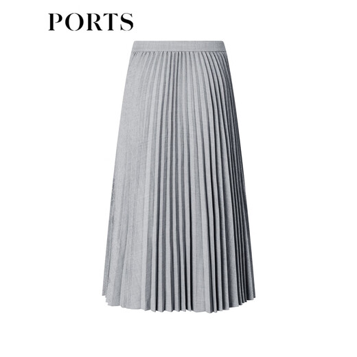 PORTS women's new autumn and winter skirt LL9S008NWF013 gray M (6)