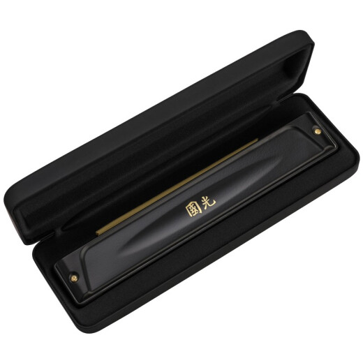 Guoguang 28 Kong Guo Dream Playing a C-tuning Harmonic (Athen Black, Embedded, Glasses Case)
