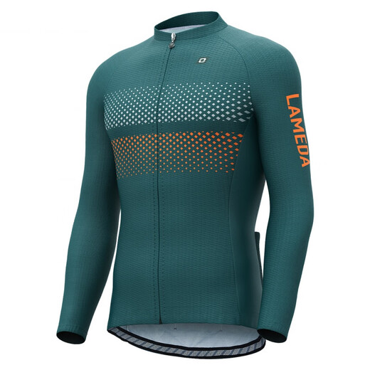 Lampada GAMMA long-sleeved spring and summer cycling jersey suit men's top road mountain bike clothing Glory Green M