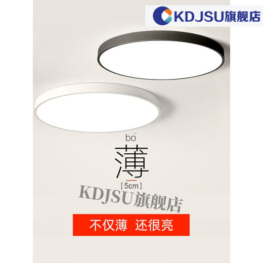 秀雷华艺照明 吸顶灯卡奇洛吸顶灯圆形卧室灯现代简约大气客厅灯过道 白美圆-23cm18W高光