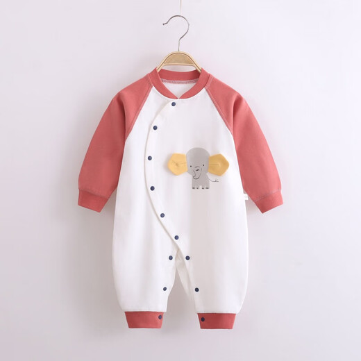 Chu Ge Calidad de alta calidad 2022 nuevo traje de oso de bebé para hombres y mujeres marido para bebés Ropa de algodón puro bebé y ropa para niños pequeños Rojo 11153 73 (6-9)