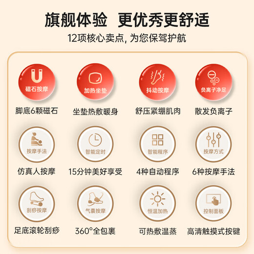 Reead Ruiduo foot therapy machine foot massage device foot feet and soles of the soles of the soles of the soles of the soles of the soles of the soles of the soles of the calf jitter jitting massage festival birthday gift to the parents, mother, elders M-400 2025 /dawn gold