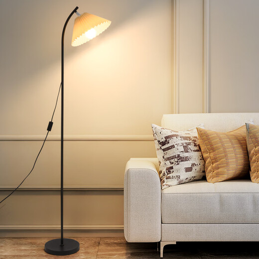 Grand View Garden (DGY) lampe à plischard plissée LED Postmoderne Creative Living Room Lampe atmosphère chaude chambre à coucher lampe de chevet Zhongshan Lampe O138 1396-trois couleurs-7W