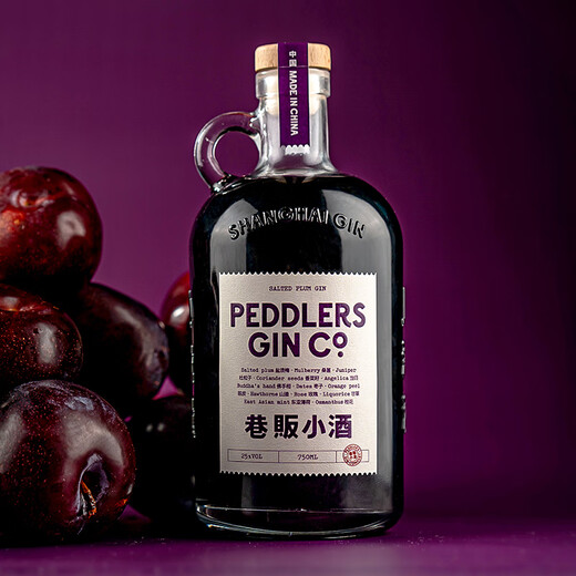 巷販小酒金酒 调酒基酒 洋酒基酒gin酒琴酒 杜松子酒 巷贩盐渍梅金酒 750mL 1瓶
