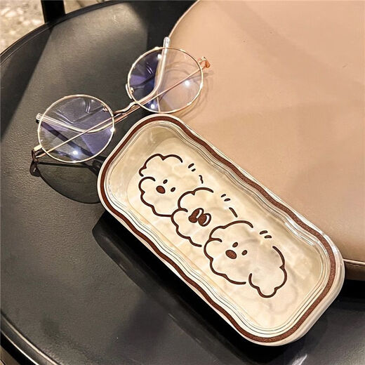 Liuzi Cartoon Transparent Wavy Bockes Box Оптовая японская милая портативная бокс для хранения глаз для хранения глаз Anti-Press