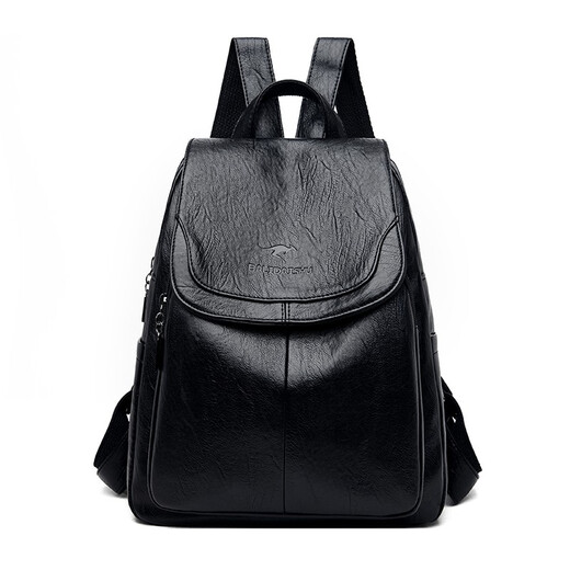 Mochila fresca para mujeres nuevas mochila de moda con patrón de piel de oveja gran capacidad coreana versátil bolso de madre para mujeres