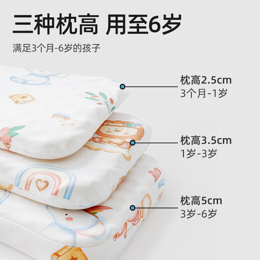 Betis baby pillow 3-12 months baby silicone pillow shaped neck protection nap pillow for all seasons 45*28*2.5cm