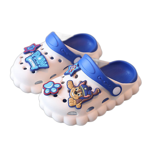 PAW PATROL PAW Team Children's Slippers Summer Boys and Girls Baby Croc Shoes Indoor Non-Slip Soft Bottom Toddler Baotou Sandals 3101 Rice White Archie 17 Inner Length 17cm 170 Code