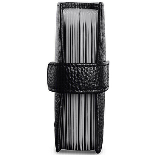 SEPTWOLVES Men's wallet Men's card bag Business card holder Multi-function card holder Men's card holder ID bag Business black