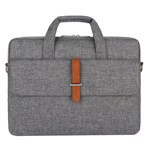 BEDOME 9902 Moidure à main, sac de rangement d'informations en tissu, sac à comparer oblique, grande capacité multicouche, sac à fermeture éclair, sac de service de bureau étanche, personnalisation, gris foncé (taille: 400 * 280 * 70 mm)