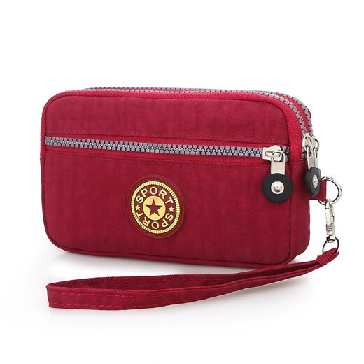 Kingtrip new canvas bag Oxford nylon fashion clutch coin wallet women's bag casual bag mother mini bag rose red