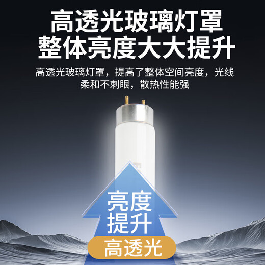 FSL Foshan Lighting T8 fluorescent tube fluorescent tube long grille tube double-ended 0.9 meter 30W white light 5 pieces