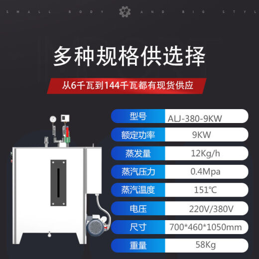 Fully automatic electric heating steam generator large industrial laboratory steam engine customized by the company 6 kilowatts