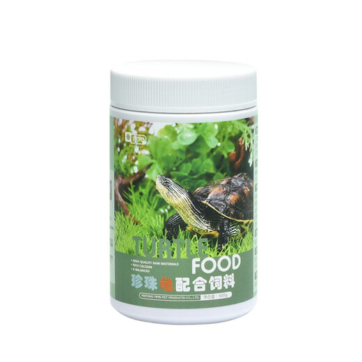 YEE珍珠龟配合饲料花龟乌龟通用粮半水龟小龟营养专用草龟巴西黄龟粮 珍珠龟饲料5.0/320g/12357