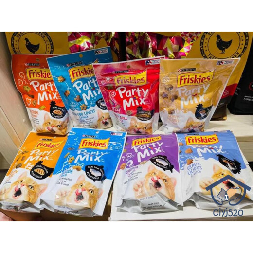 Purina (PURINA) Hong Kong purchase American Purina Friskies Joy PURINA Cat Snacks Pet Biscuits Teeth Cleaner New Packaging Chicken Chicken Liver Turkey 170g 1 pack
