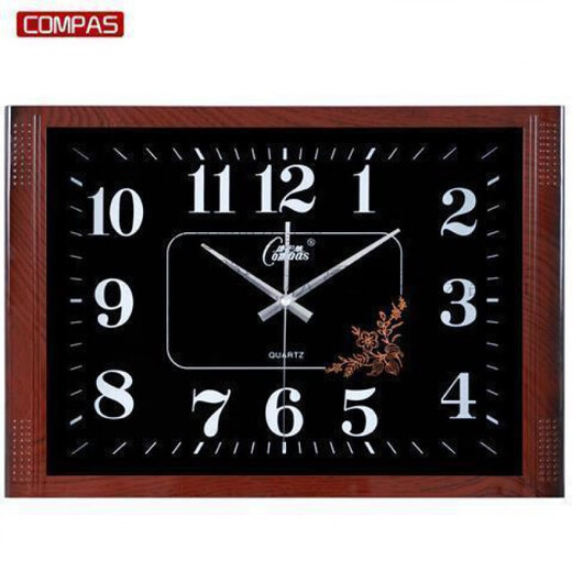 Combasi Combasi Watch Seiden Wohnzimmer Wanduhr Schlafzimmer Büro sauberer Klang einfache Kalenderuhr Große Quarzuhr 6626 Holzkorn weiß 20 Zoll (Durchmesser 50,5 cm)