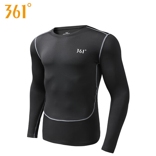 361 tights men's sports and fitness quick-drying clothing training running high-elastic sports sweat-wicking tops underwear bottoming new long-sleeved 2XL