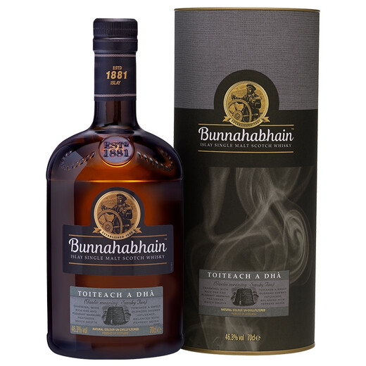 布纳哈本(bunnahabhain) 泥煤续曲苏格兰单一麦芽 威士忌 700ML 进口洋酒