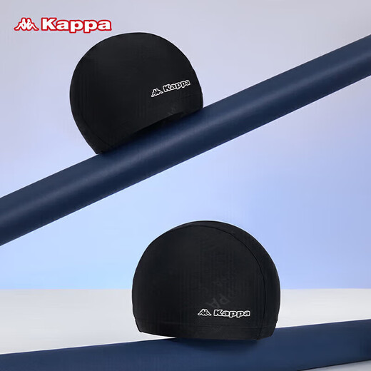 
Kappa (Kappa) swimming cap for men and women comfortable cloth swimming cap fashionable ear protection head non-stick hair swimming cap