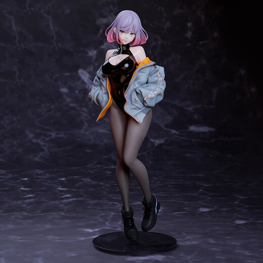 Luna Figur Animation Hochschlitzmaske Luna Schönes Mädchen Zweidimensionales Modell Spielzeug Chassis Desktop Orament Luna/25 cm Doppelkopf Skulptur
