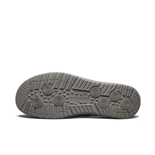 斯凯奇（SKECHERS）男鞋夏季帆布鞋商务休闲鞋复古低帮软底缓震一脚蹬板鞋66387