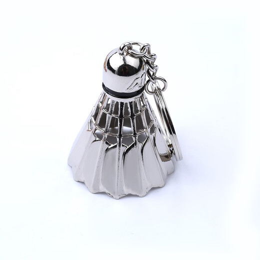 LAAZEE metal simulation badminton key large badminton sports accessories pendant key chain pendant exquisite small gift large badminton + racket + tag engraving contact customer service