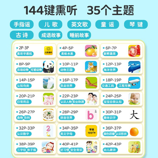 【新升级0-7岁】中英文幼儿有声点读书启蒙发声绘本识字拼音故事学习机 【中英双语】会说话的早教有声书0-7岁